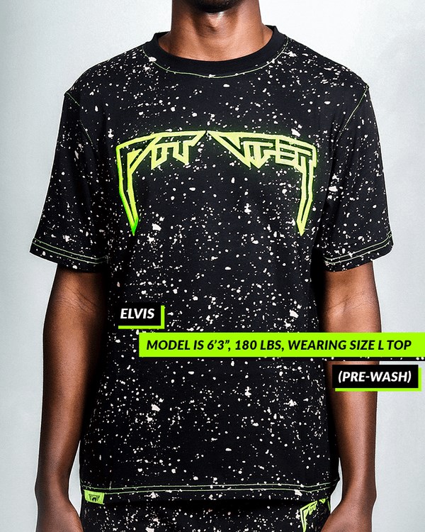 Black / White Pit Viper Underground Key Player Short Sleeve Tee T Shirts | 9643702-PL