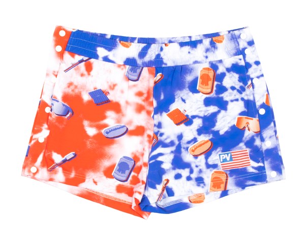 Yellow Blue Pit Viper Firecracker Tear-Off Package Shorts | 1067895-UP