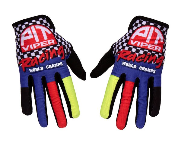 Yellow / White / Black / Blue Pit Viper World Champs Gloves | 7954036-KT