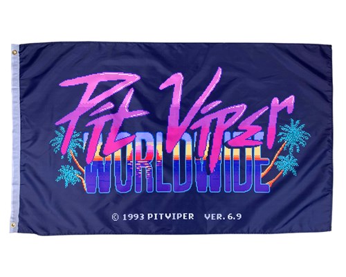 Colorful Pit Viper Virtual Vacation Flag Accessories | 2638701-PJ