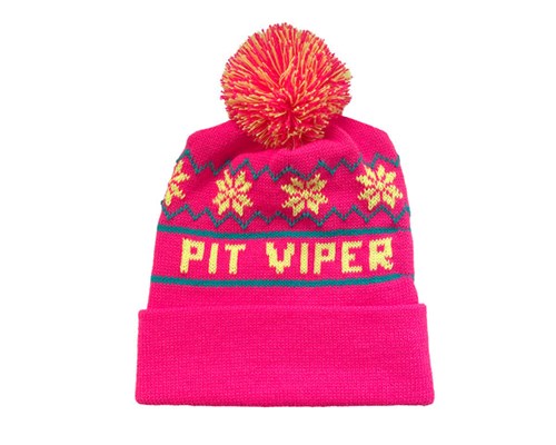 Pink Pit Viper Pom Pom Beanie | 3705684-QC